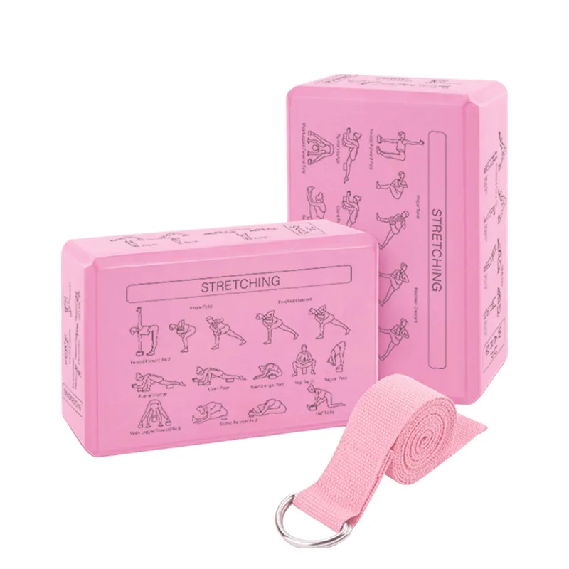 Yoga Essentials Kit: Non-Slip Foam Blocks & Enhanced Support Strap