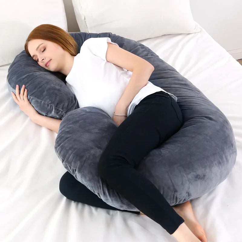 J Pregnancy Pillow for Pregnant Women Sleep Nursing Maternity Full Body Support for Back Belly Hip Leg Removable Cover 3kg 6.6lb pregnancy pillow
