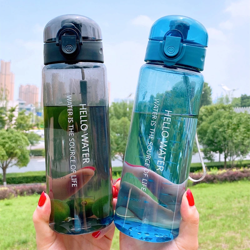 280ml Summer Clear Frosted Water Bottle Simple Fresh Male Female Students  Gift Cup Portable Outdoor Water Bottle Sport Fitness - Water Bottles -  AliExpress