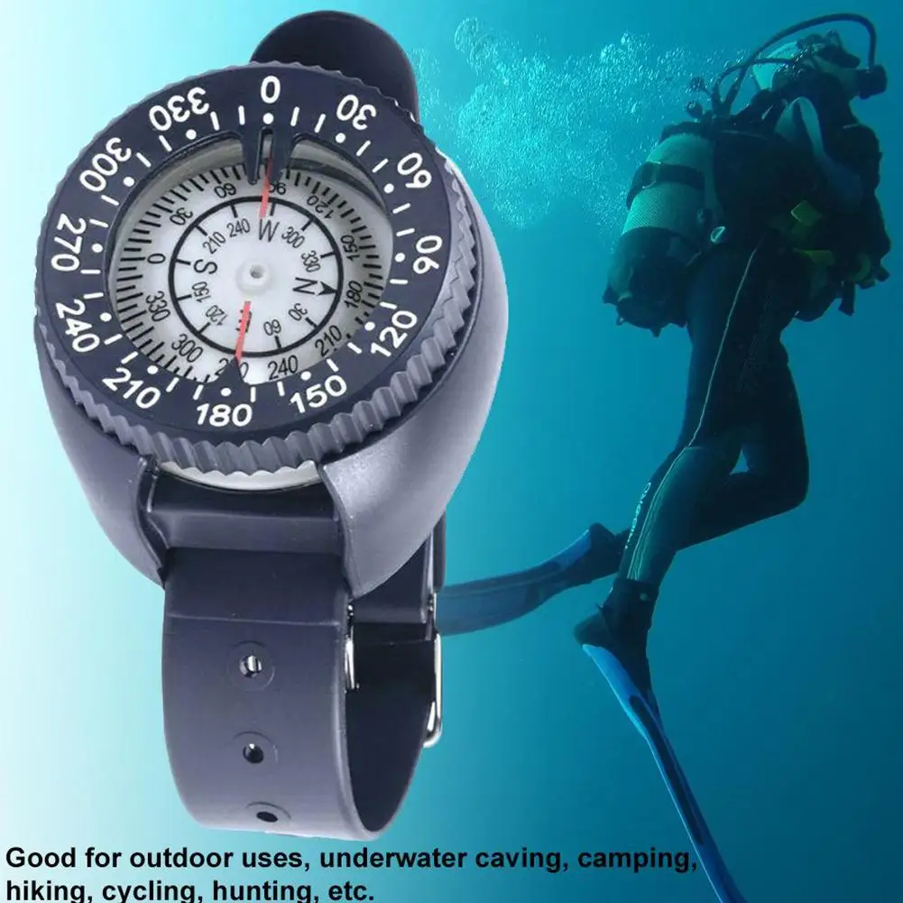 Outdoor Diving Compass Wrist Watch Style Corrosion resistant Strong