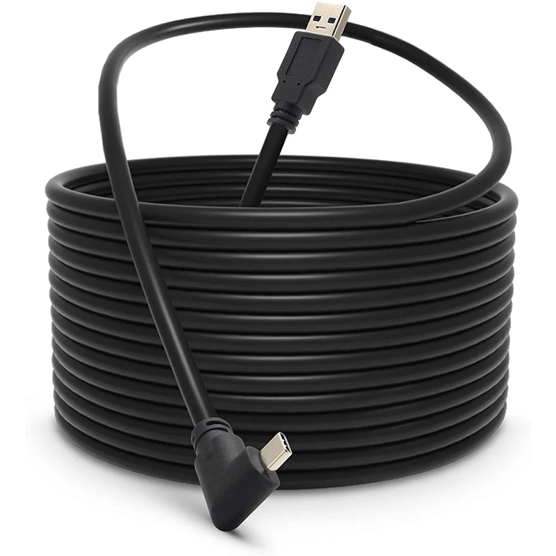

Совместим с Oculus Quest 2, кабель USB C 3,2 Gen1 для быстрой зарядки и передачи данных с ПК для гарнитуры VR и игрового ПК