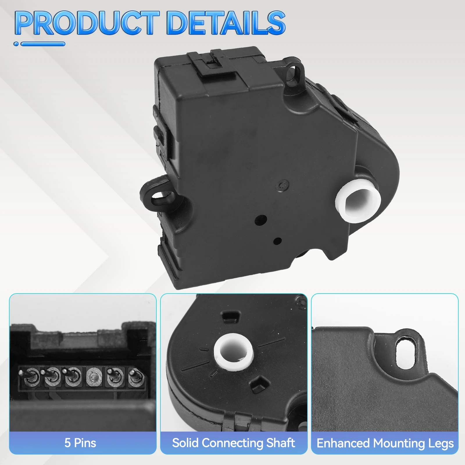 HVAC Heater Air Blend Door Actuator Fit for Chevrolet Tahoe Silverado GMC Sierra 1994-2012 89018365 16163982 604-106 15-72971