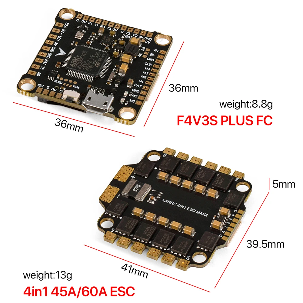 RC п BetaFlight Ʈѷ  , ESC , 9IMOD F4 V3S PLUS FC 