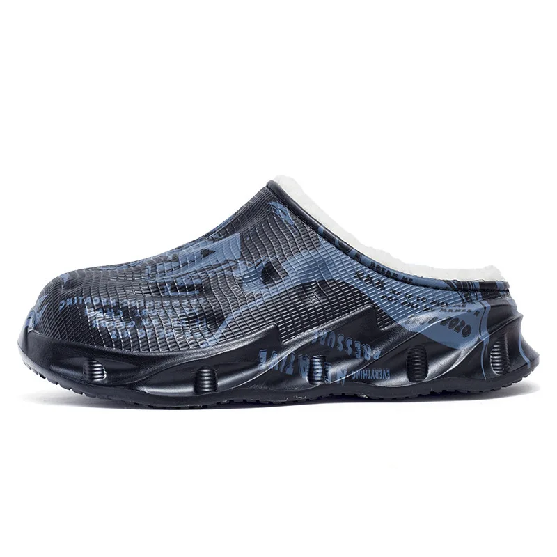 2023 Home Cotton Shoes Men's Winter Plucked Warm Feet  Indoor Anti slip Waterproof Casual Men's and Women's Cotton Slippers