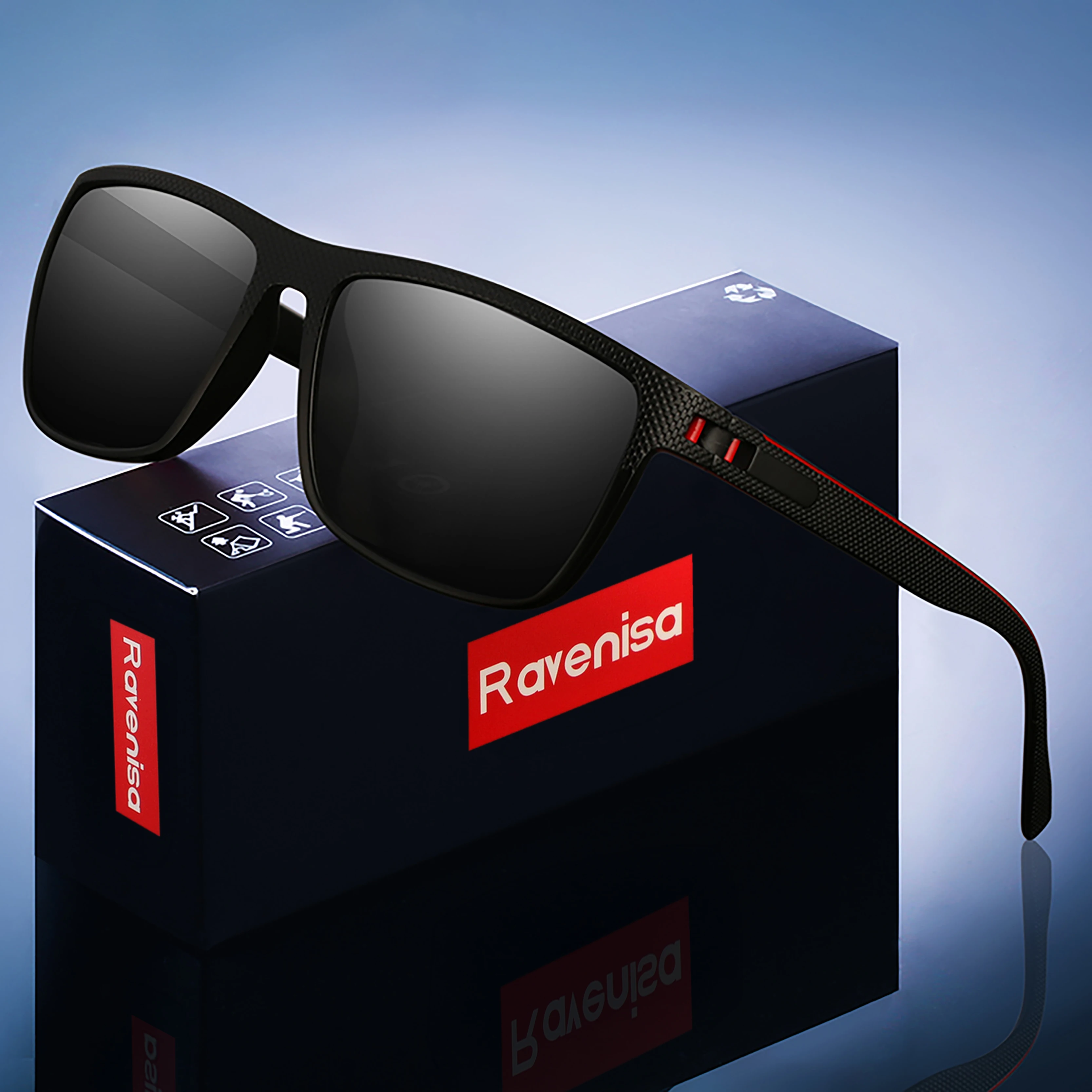 Mode Hohe Qualität Marke Neue Polarisierte UV400 Sonnenbrille Männer Frauen Quadratische Matte Rahmen Gläser