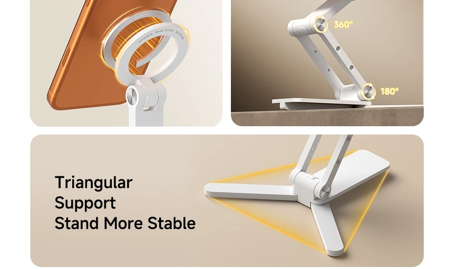 Hagibis Foldable Magnetic Desk Stand 360° for MagSafe