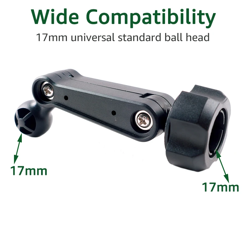 17mm 볼 헤드 연장 암 360도 회전 조절 17mm 암-수 볼 익스텐더 로드 차량용 휴대폰 거치대