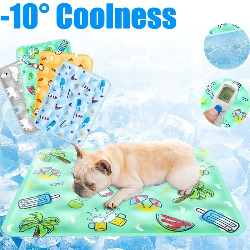 Pet Cooling Mat For Dogs And Cats, Reusable Ice Blanket For Pets_voghion.com