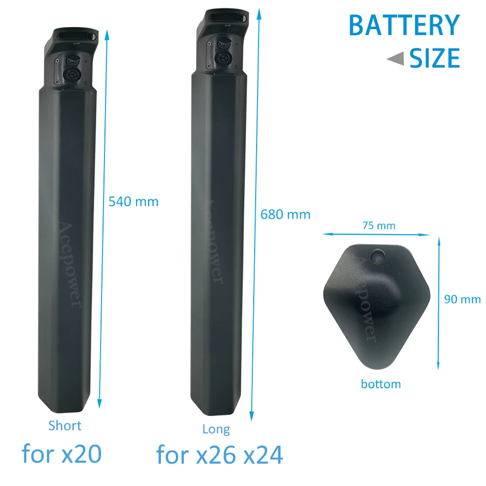 For Engwe X26 X24 X20 Ebike Battery 48V 14.4Ah 19.2Ah 20Ah 48V 7.8Ah 10Ah For Engwe X24 X20 Folding Electric Bike Battery