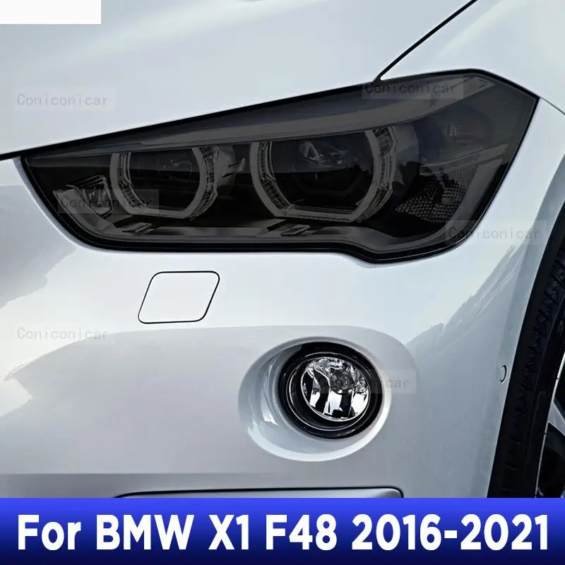 

For BMW X1 F48 2016-2021 Car Exterior Headlight Anti-scratch Front Lamp Tint TPU Protective Film Repair Accessories Sticker