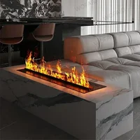 3D распыленный камин с красочным паровым пламенем ECO Умный дом Крытый декоративный водяной парный туман Интеллектуальный электрический камин — изображение 4