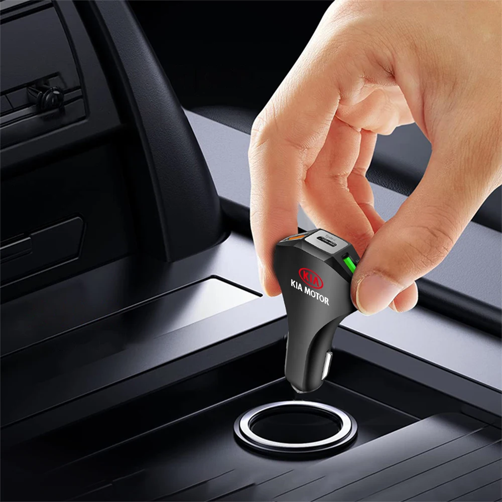 Auto Ladegerät Zigarette Leichter PD Schnelle Lade USB Typ C Telefon Ladegerät Für KIA Sportage Ceed Sorento Cerato Optima Picanto Rio – Detail 7
