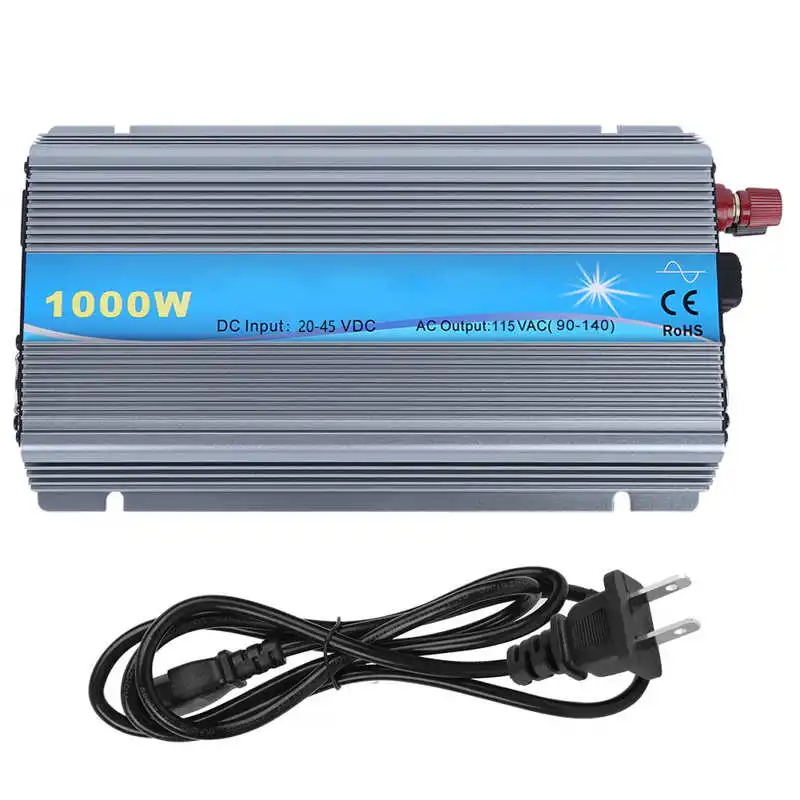 

1000W Inverter Solar Small Micro Grid Connected Equipment Input 20-45V Output 110V US Plug