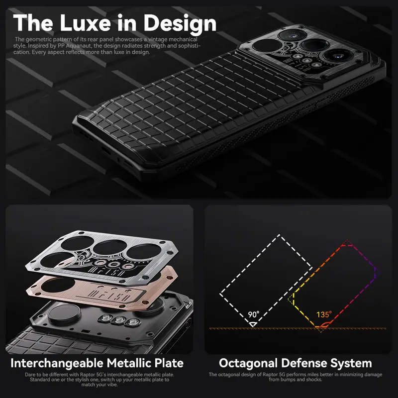 IIIF150 Raptor 5G Rugged Smartphone Android 14  Rugged Mobile Phone 6.78'' 120Hz AMOLED Display 16GB+512GB 50MP 10000mAh 65W - Image 2