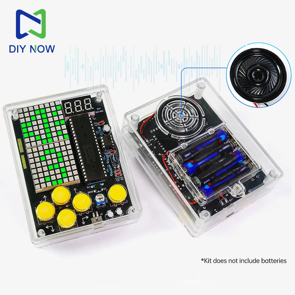 Enhanced DIY Handheld Game Console Kit with USB & Voice Features
