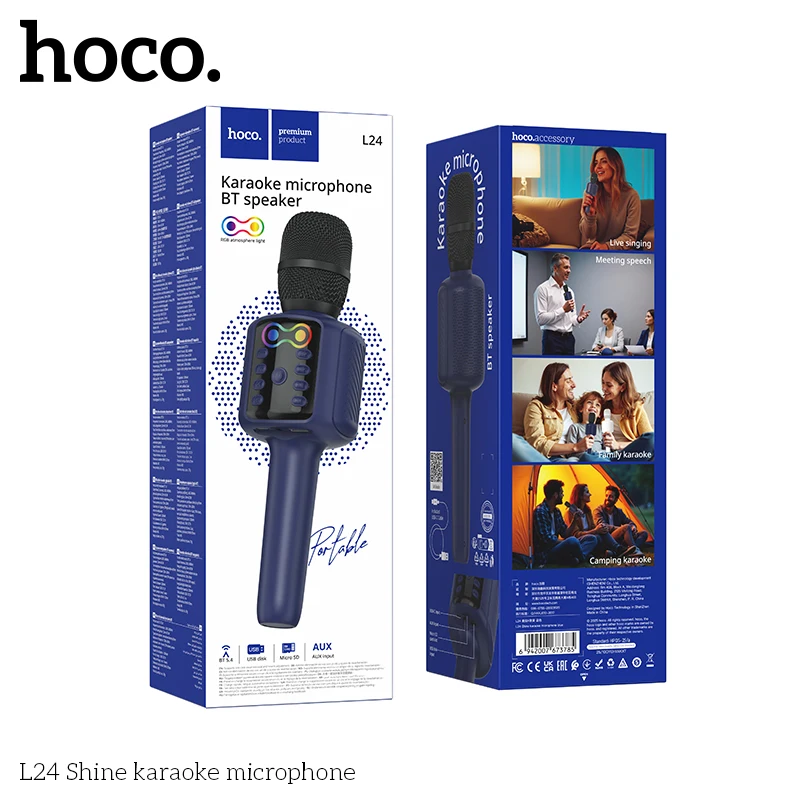 HOCO L24 Karaoke Bluetooth Microphone with Speaker