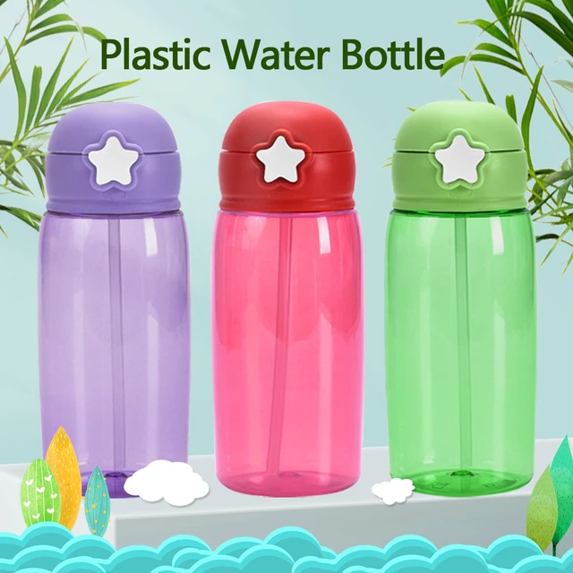 480ML Kids Water Cup Creative Cartoon Baby Feeding Cups With Straws  Leakproof Water Bottles Outdoor Portable Children's Cups