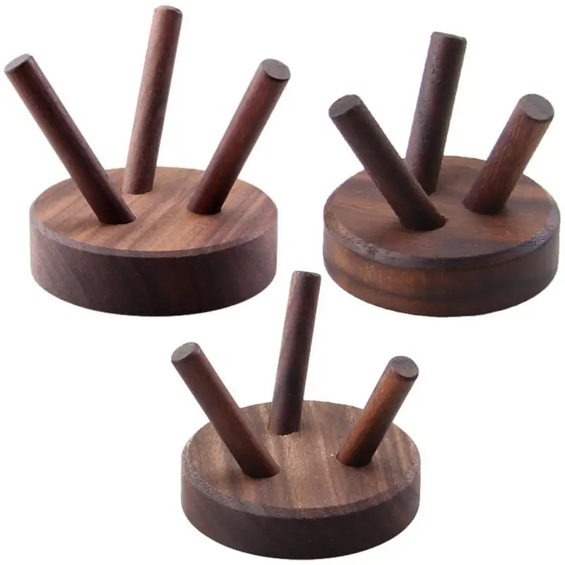 Wooden Crystal Holder High Material Lightweight  Portable Easy To Organize Crystal Ball Stand Household Suitable For