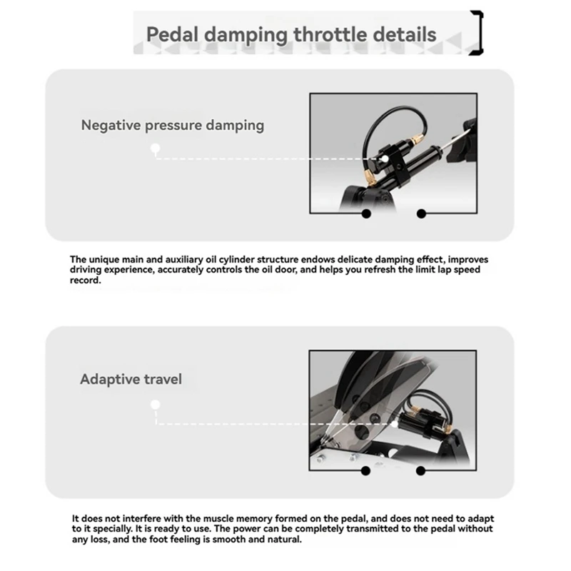 Simulated Racing Modification Pedal Brake Throttle Damping Racing Gaming Hydraulic Damping Mod Kit For FANATEC CSL Pedal
