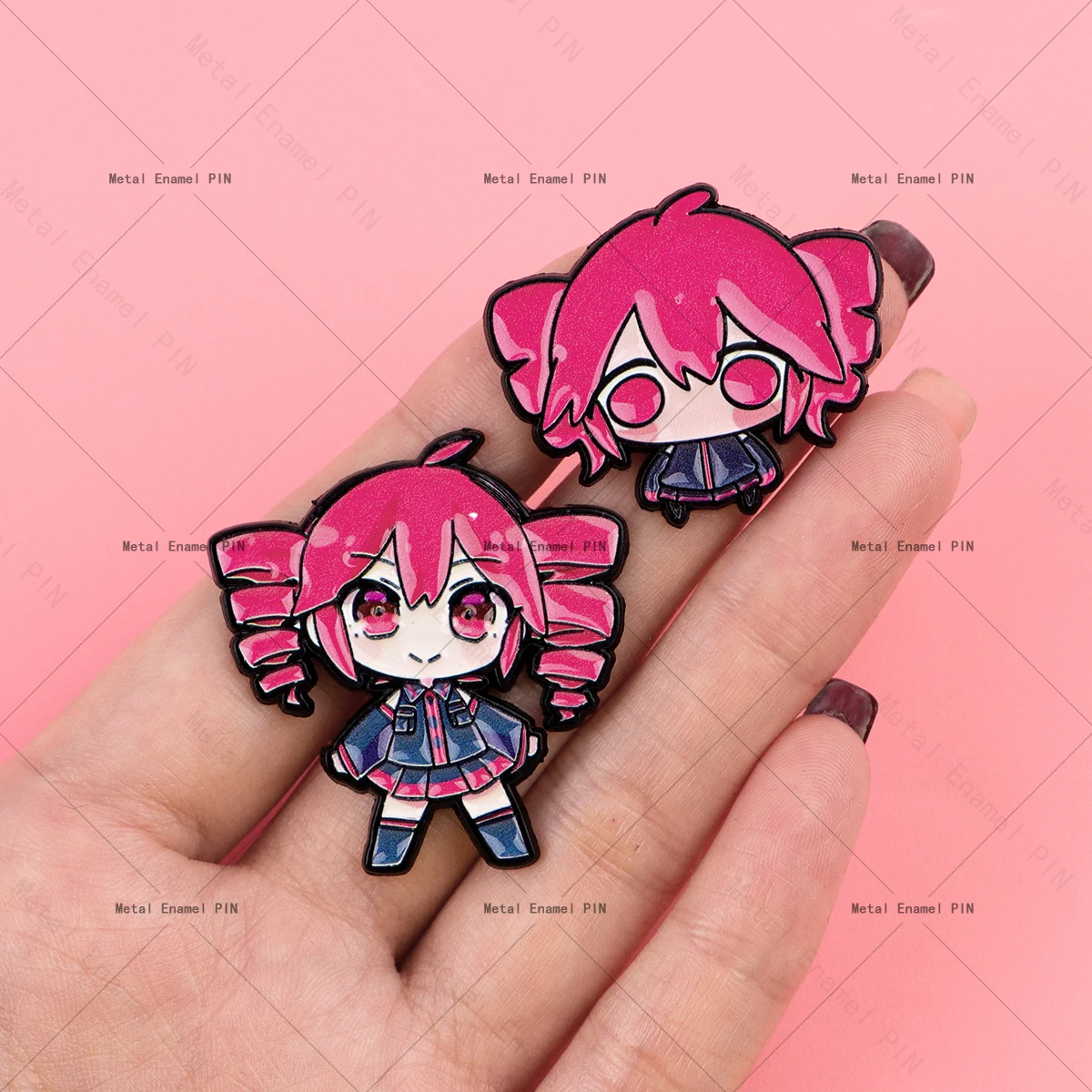 Chic Singer Girl Enamel Pin - Cute Fashion Accessory for Backpacks, Clothes & Gifts