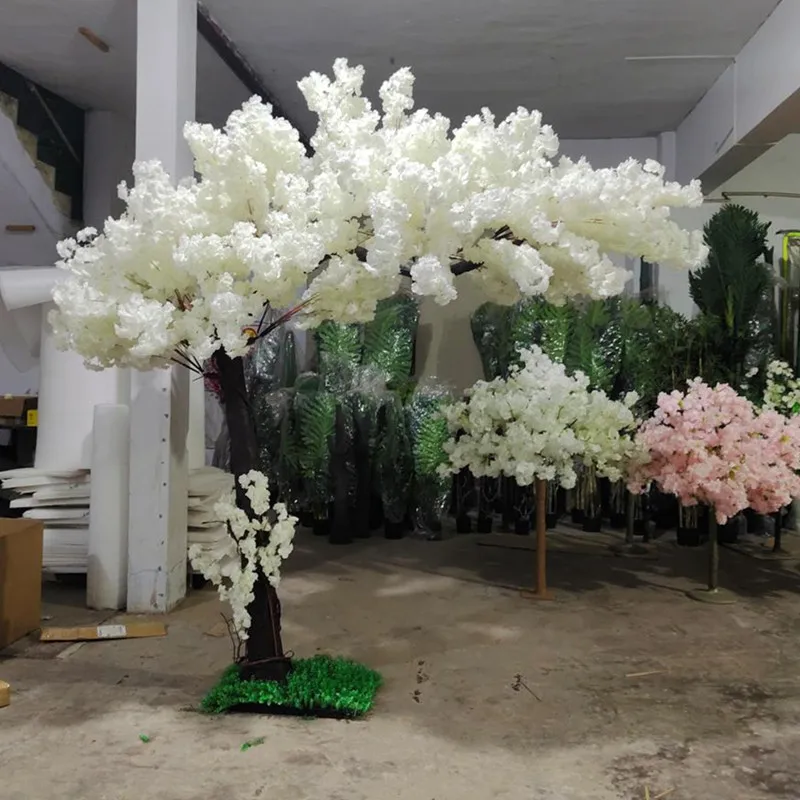 

8FT Tall Huge Artificial Flower Landscape Cherry Tree For Outdoor Garden Wishing Trees Wedding Guide Props Decoration