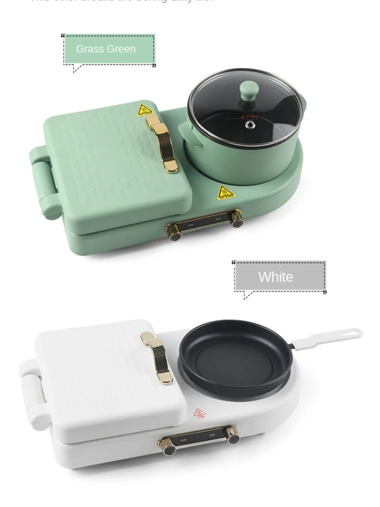 Small Household Waffle Maker, Toaster, Press Toaster, Multifunctional Sandwich Breakfast Machine Roti Maker