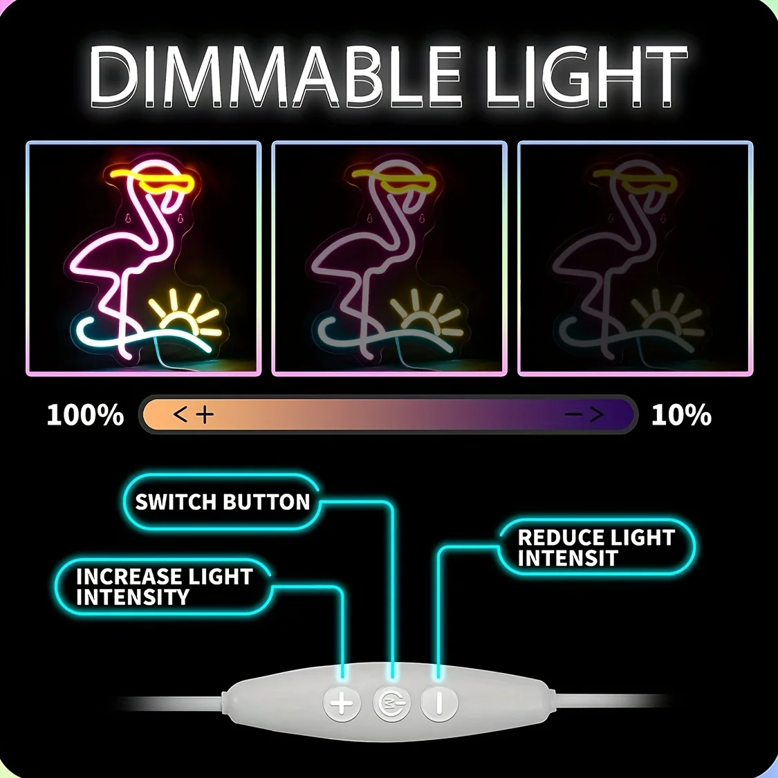 Vibrant Flamingo LED Neon Light