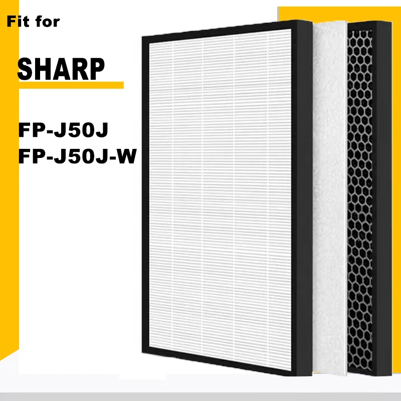

Для очиститель воздуха Sharp FP-J50J FPJ50J запасной оригинальный HEPA и фильтр с активированным углем