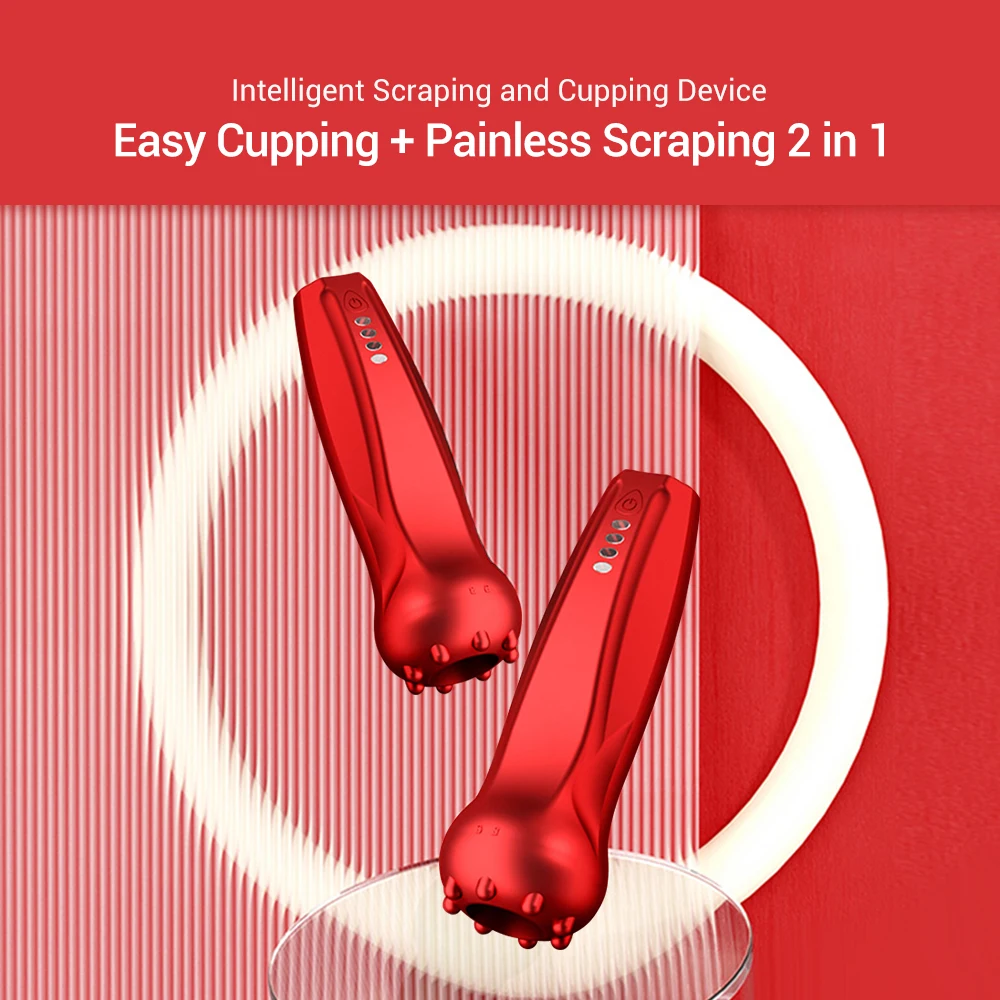 Description Picture 4 of itemElectric Intelligent Scraping and Cupping Device Household Wireless Cupping Cups Scraping Dredge Meridians Health Care for Whole