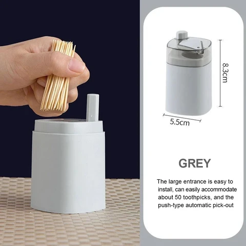 Pop-up Toothpick Holder Household Table Toothpick Storage Container Toothpick Box for Restaurant Home Table Decor
