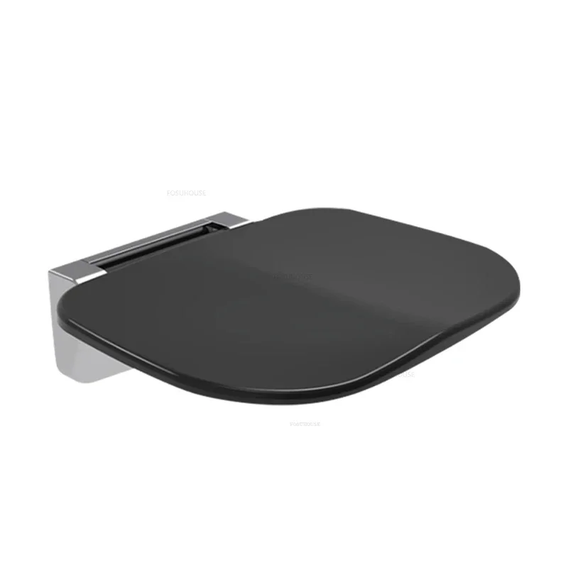 Folding Bath Chair Plastic Wall-mounted Shower Seats Home Barrier-free Toilet Bathroom Chair Nordic Porch Shoe Changing Stool L 5