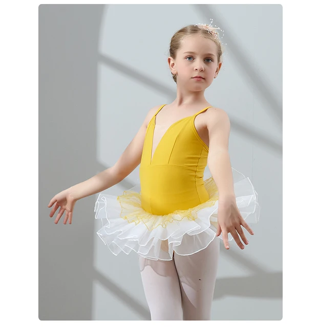 Vestido de baile de verano para niñas, Ropa de baile de Ballet sin mangas,  leotardo de Ballet para niños pequeños, tutú, faldas de baile con tul -  AliExpress