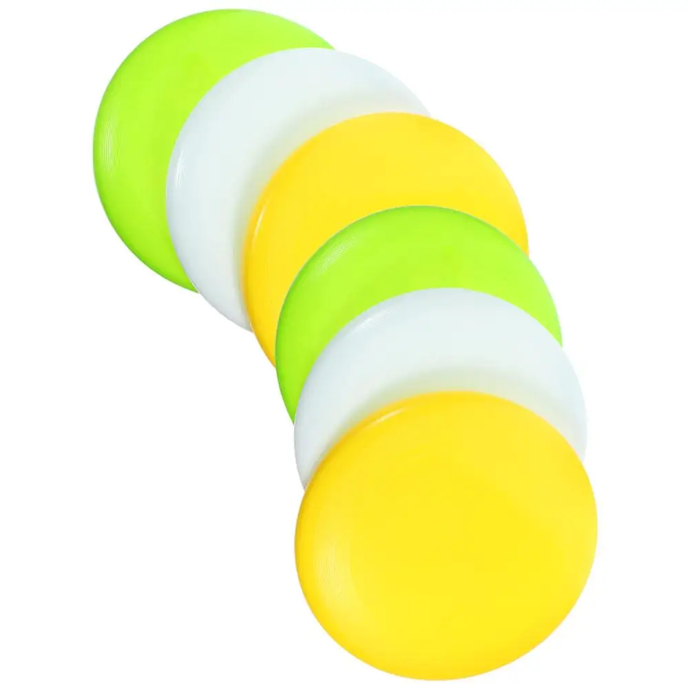 6 Pcs Golf Discs Softball Pitching Control Aid Trainer White Yellow Green Large Size Set Practice