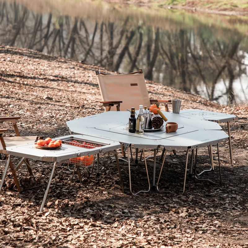 HOMFUL ステンレス　折りたたみテーブル Homful New Arrival Outdoor Ultra Light Aluminum Alloy