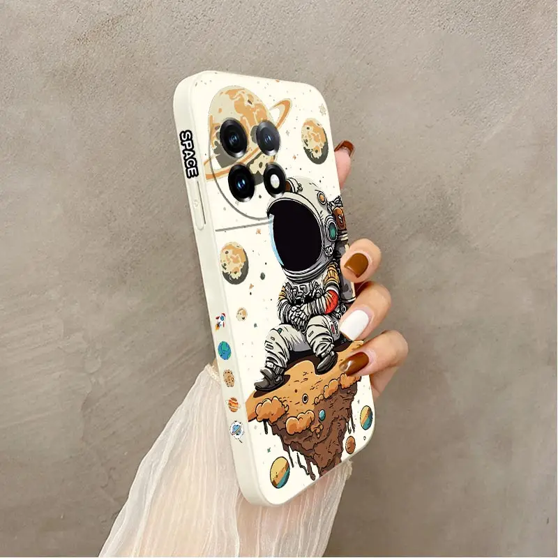 Saturn-Themed Cute Child Silicone Phone Case - Adorable and Durable Protection