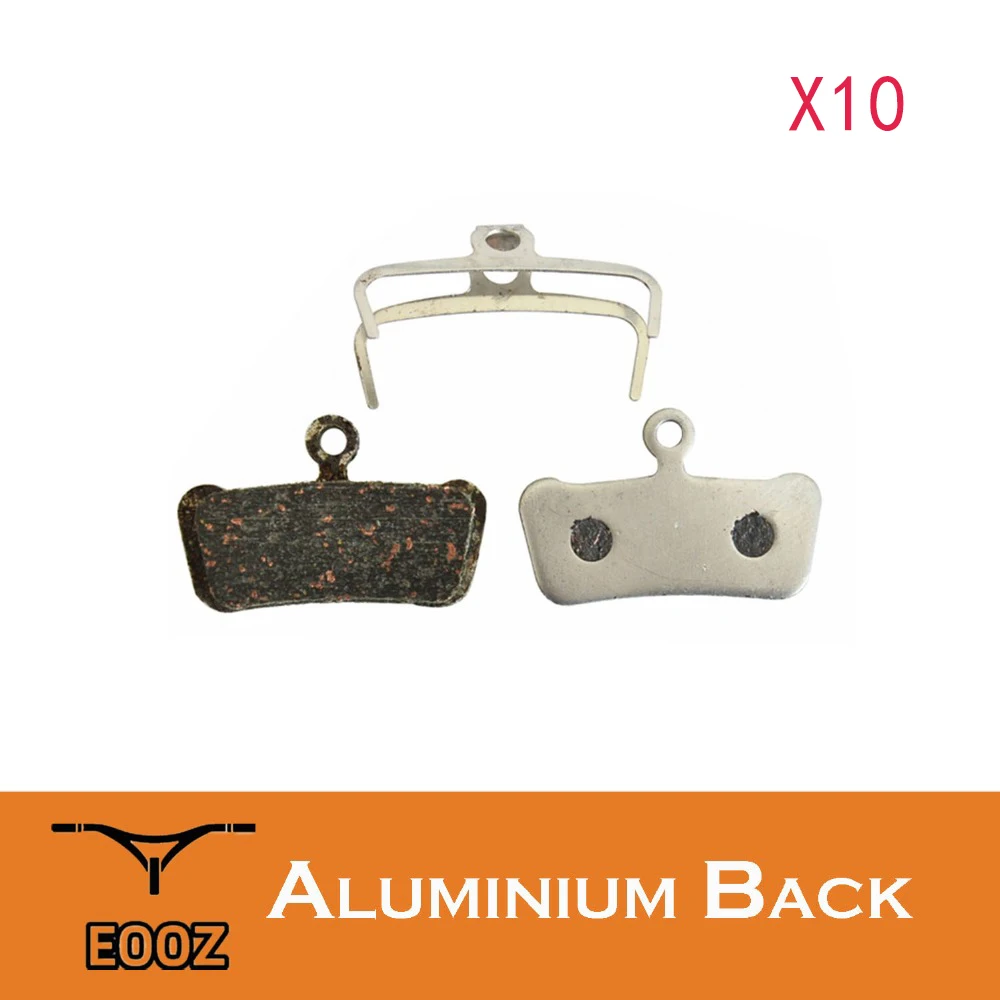 

EOOZ 10 Pairs Lightweight Bicycle Aluminum Alloy Back Disc Brake Pads For SRAM Guide RSC/RS/R Avid XO E7 E9 Trail