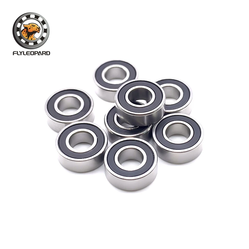 Stainless Steel High Precision Small Ball Bearing with ZZ Shield and 2RS Rubber Seal (5x11x4) - Available in Packs of 5, 10, or 20