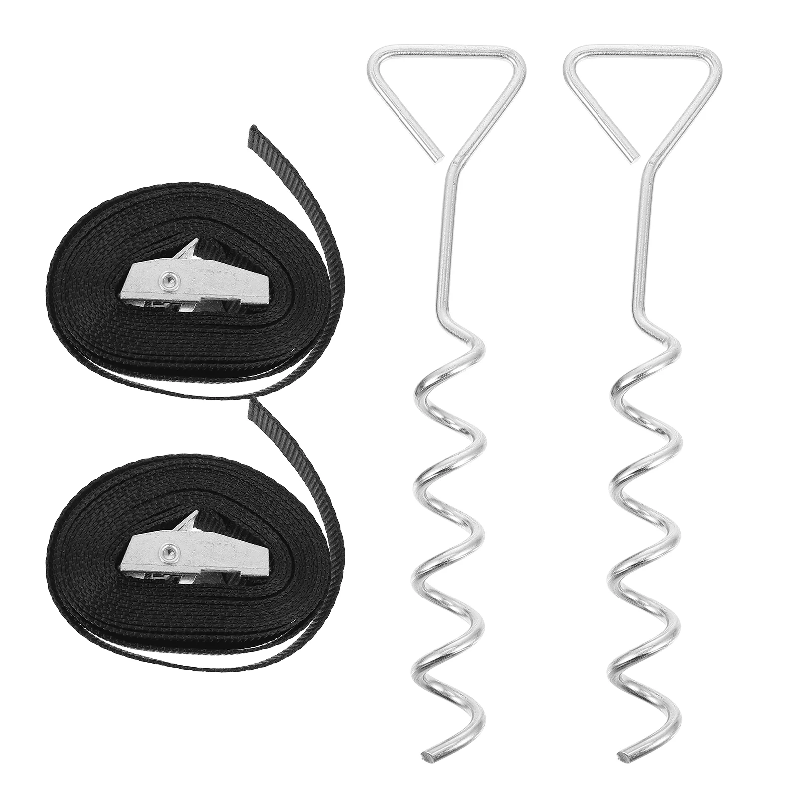 

Trampoline Anchor Parts Tie Down Kit Stakes with Strap Accessories Camping Multi-purpose