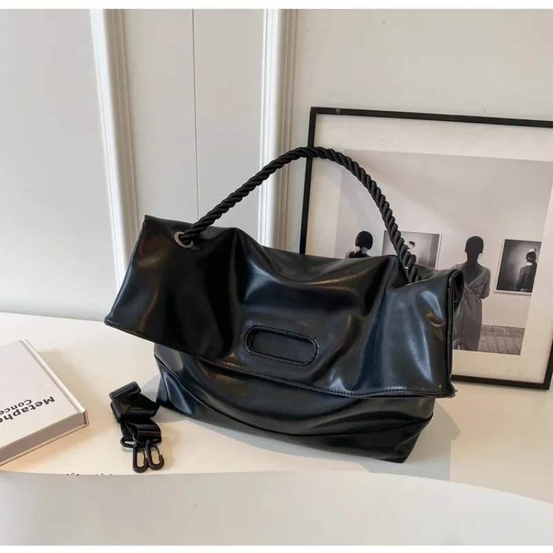 

Large Capacity Women's Tote Bags High Quality Hasp Trend Simplicity 2024 Casual Pu Ladies Shoulder Bags Bolsas Femininas
