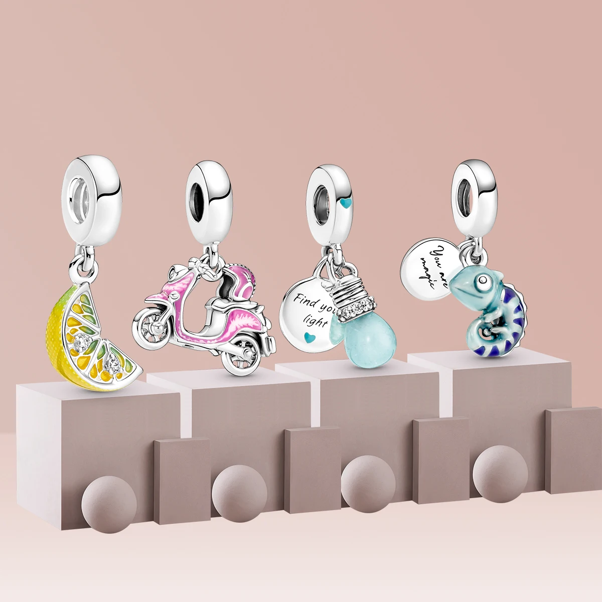 Suitable for original Pandora Pendant Bracelet diy2022 New Fashion Pendant DIY beads for women, boys and girls classic fashion