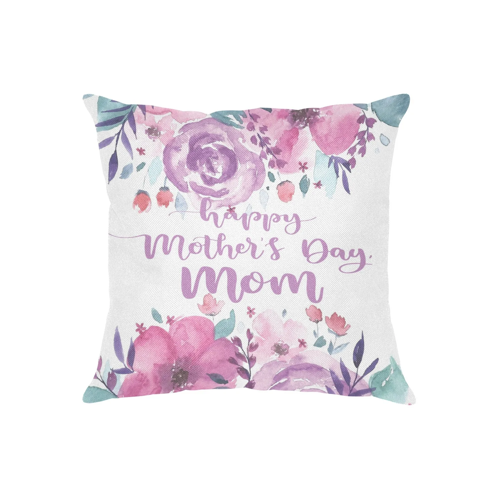 

2pc Happy Mother's Day Throw Pillow Covers Home Decorative Square 18x18 Cushion Covers for Living Room Decor Outdoor Pillowcases