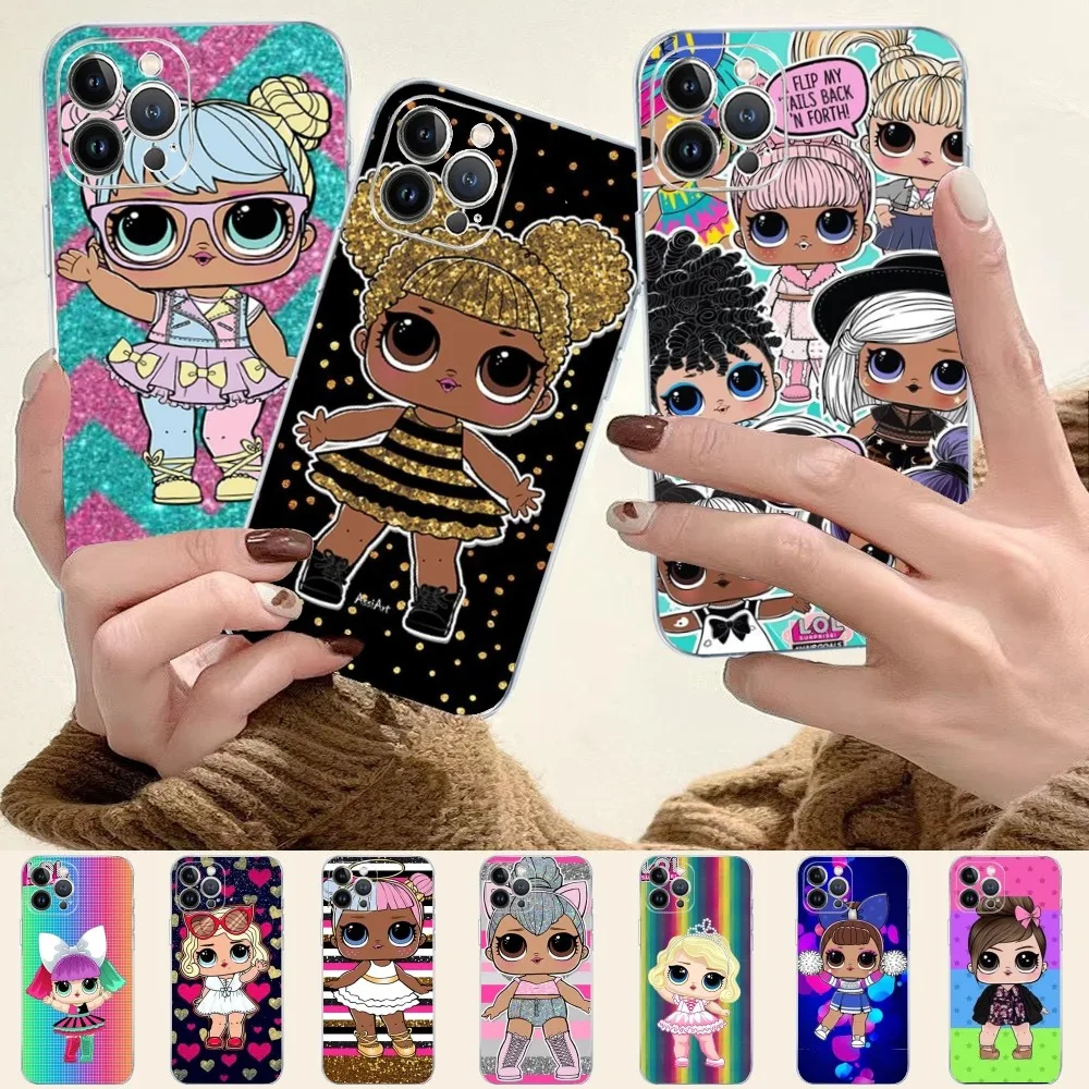 Funda de silicona suave para teléfono móvil iphone, carcasa con diseño de muñeca s-surprise para iphone 15, 14, 13, 12, 11 Pro Mini, XS MAX, 8, 7, 6 Plus, X, XS, XR, novedad, L-O-L