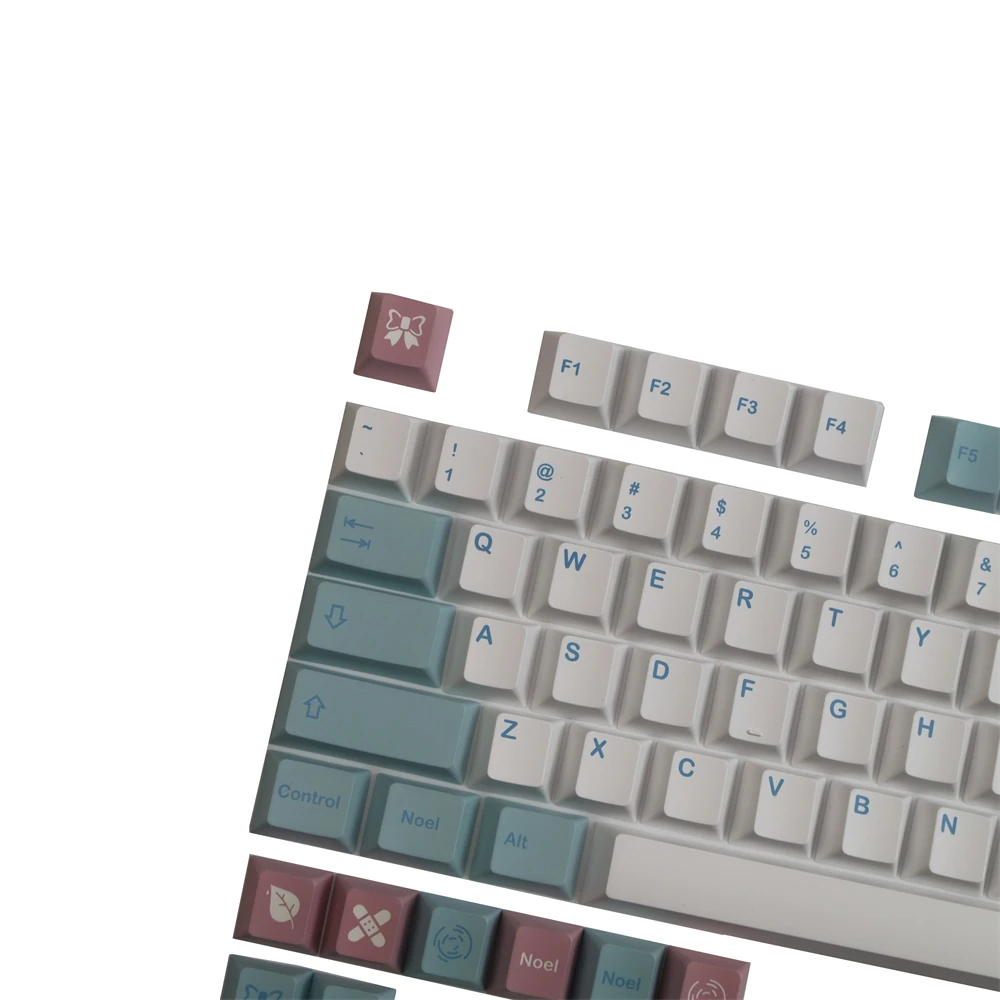 Gmk Noel Keycaps Conjunto Teclado Mecânico Keycap Cereja Perfil Dye-sublimação Compatível Gk61 64 68 84 87 96 104 108 - Imagem 3