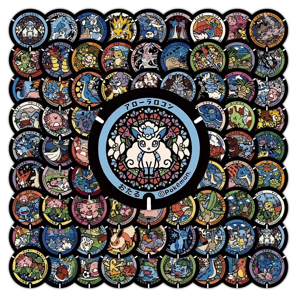 10/30/50/108pcs Kawaii Anime Pokemon Stickers Cute Pikachu Eevee Cartoon Decals Laptop Phone Scrapbook Classic Kids Sticker Toy 3