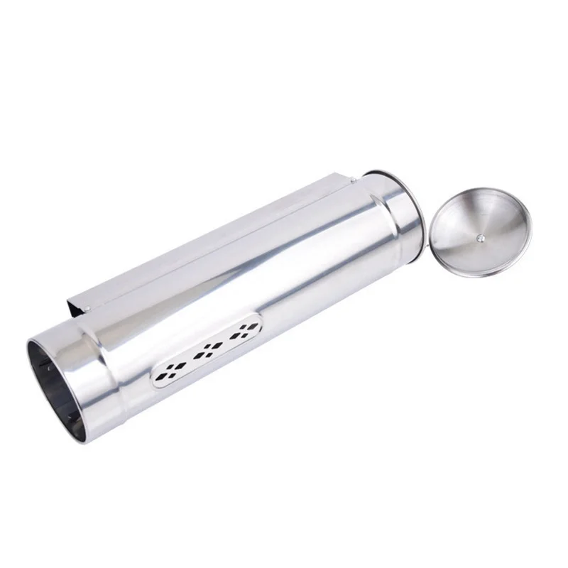 Stainless Steel Drinking Fountains Paper Cup Holder Disposable Cups Shelf Automatic Take Cups