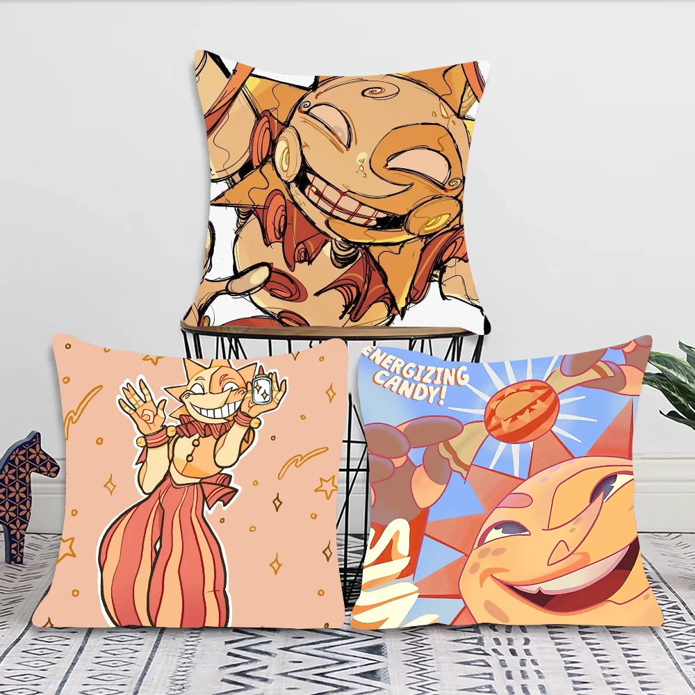Sundrop And Moondrop Fnaf Pillow Case Square Pillow Bedroom Sofa Leisure Comfort Cushion Car Living Room Home Decoration 40X40 2