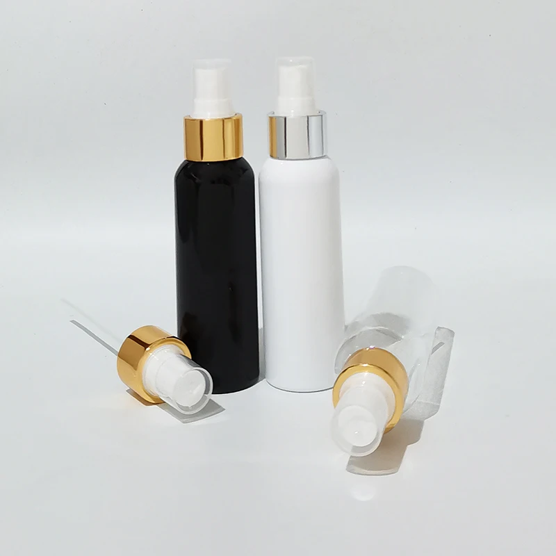 

50pcs 100ml Perfume Bottle Cosmetic Silver Spray Bottles Empty for Skin Care Makeup Tools Liquid Skin Care Spray Bottles