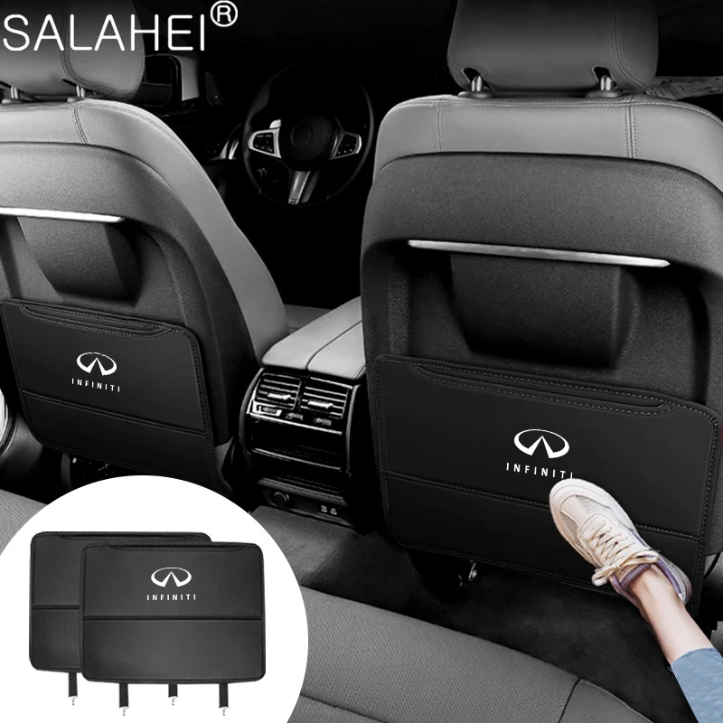 

Car Seat Back Anti Kick Mats Protector Cover Seat Storage Kick Pads For Infiniti Q70L QX50 Q50 QX30 QX60 QX80 Q60 Q30 QX70 Q70