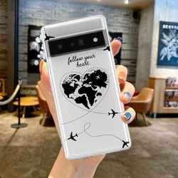 Cartoon World Map Scenery Phone Case Cover - Pixel 9 Pro (B1)