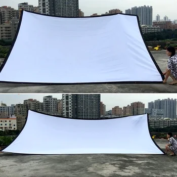 Schermo di proiezione 16:9 da 180/150 pollici Schermo per proiettore portatile Schermo per film all'aperto per videogiochi più spesso per Home Theater da viaggio